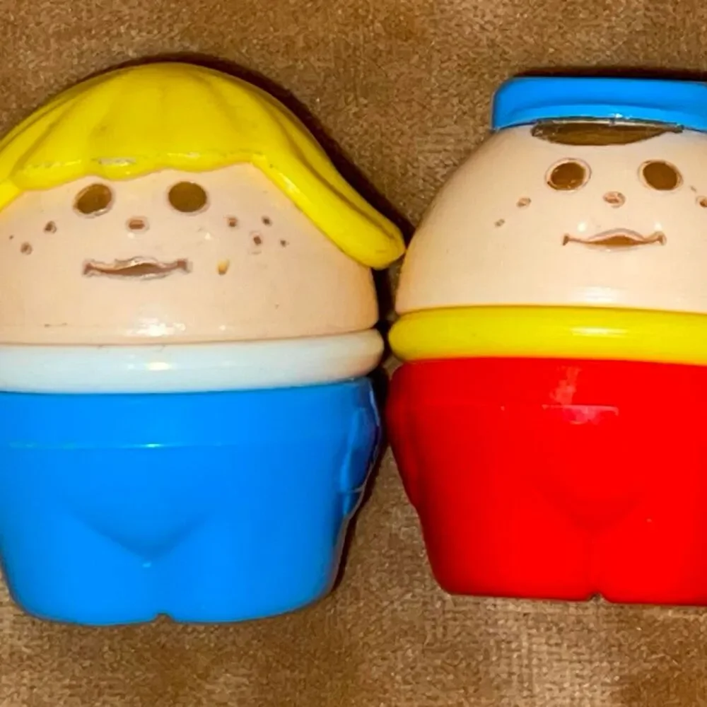 Vintage Little Tikes Toddle Tots Figures Lot of 2 – Blonde Girl & Bus Driver